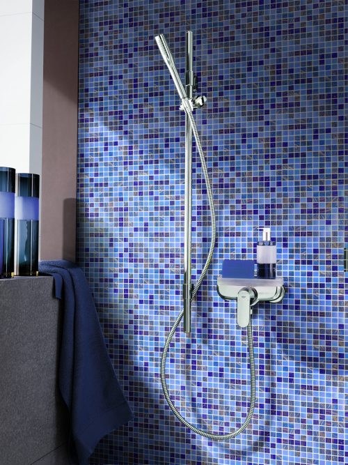 Sapphire Glass Wall Mosaics