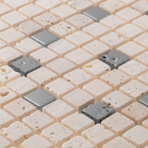 Kristel Crem Mixed Material Mosaics